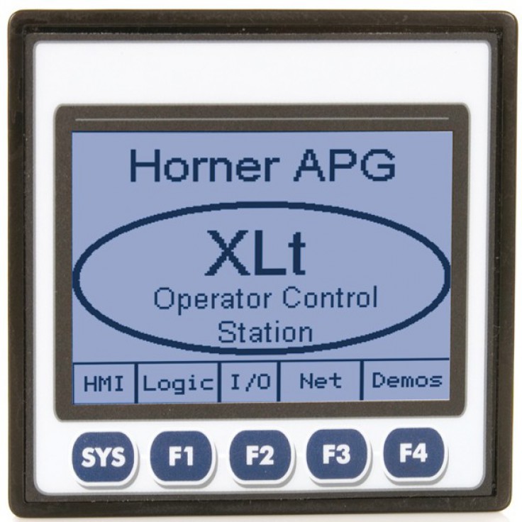 Sterownik PLC z HMI XLt - 3.5", 12 DI (24VDC), 12 DO (24VDC), 2 AI (0-10V, 0-20mA, TC, RTD), 2 AO (0-10V, 0-20mA); zasilanie 9-30VDC