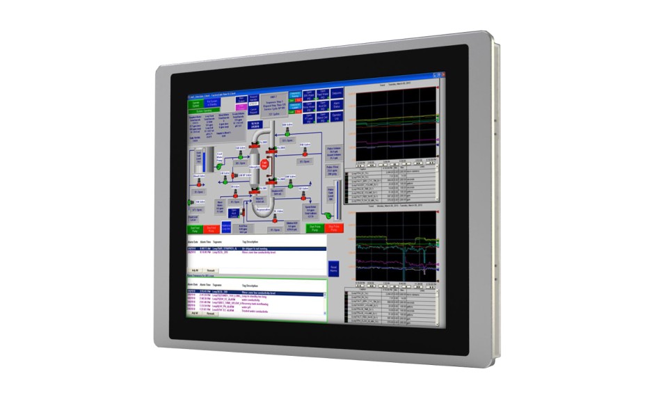 Wyprzedaż - Astraada HMI - Dotykowy panel operatorski o przekątnej 15" gwarancja 9 miesięcy, matryca TFT o rozdzielczości 1024 x 768, 65535 kolorów, podświetlenie LED, COM1 - RS232/422/485, COM2 - 422/485, COM3 - 232, Ethernet, 2 x USB (Client, Host), Mic