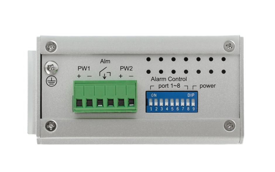 Switch niezarządzalny przemysłowy, Ethernet - 8-portowy (10/100 Base-TX) 3