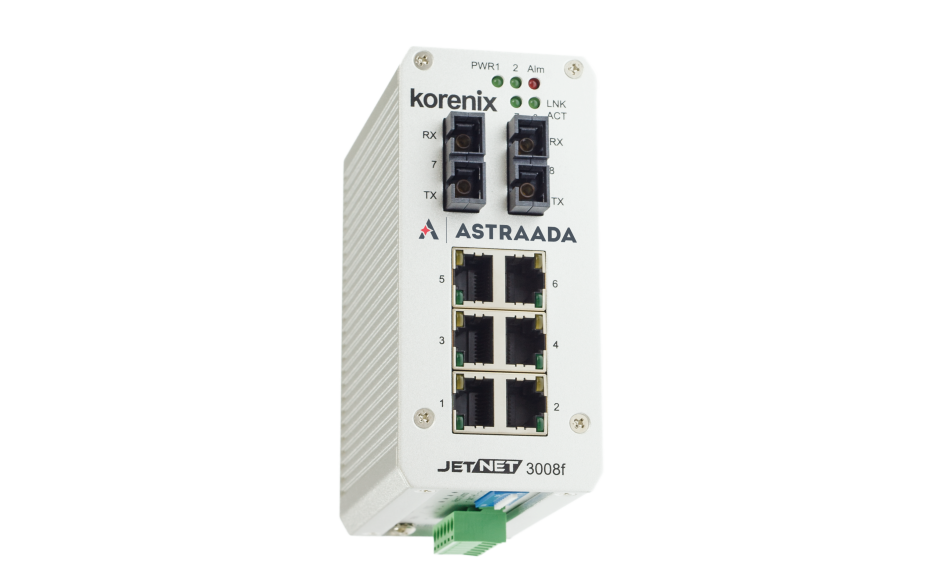 Switch niezarządzalny przemysłowy, Ethernet - 8-portowy (6 x 10/100 Base-TX + 2 złącza SC multimode (100 Base-X) 4