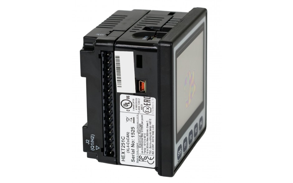 Sterownik PLC z HMI XL4e - 3.5", 12 DI (24 VDC), 12 DO (24 VDC), 2 AI (0-10V, 0-20mA); zasilanie 9-30VDC 7