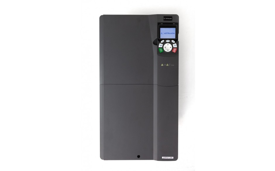 DRV-28 frequency inverter: 45/55 kW, 3x400V power supply, vector control, STO, EMC filter, DC choke, LCD operator panel, support for expansion modules, vent-pump functions, fire-mode, 30 months warranty